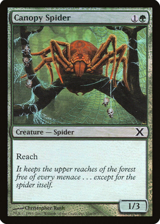 Canopy Spider (Premium Foil) [Tenth Edition] | Empire Gaming NC