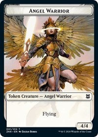 Angel Warrior // Hydra Double-sided Token [Zendikar Rising Tokens] | Empire Gaming NC