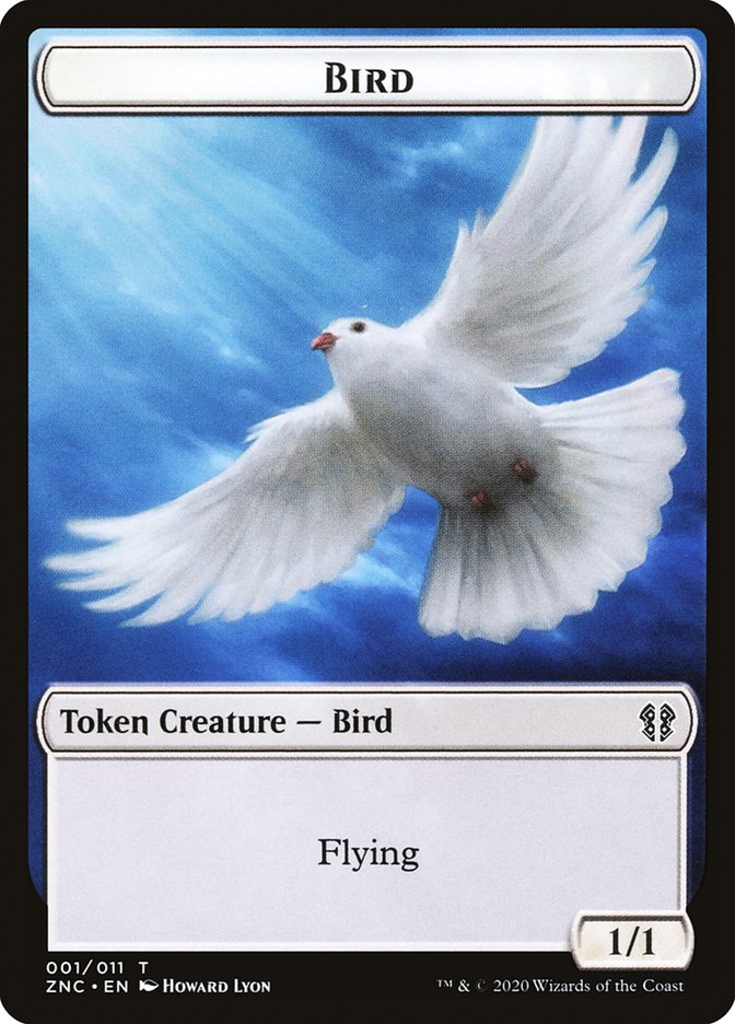 Bird // Kor Ally Double-sided Token [Zendikar Rising Commander Tokens] | Empire Gaming NC