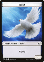 Bird // Kor Ally Double-sided Token [Zendikar Rising Commander Tokens] | Empire Gaming NC