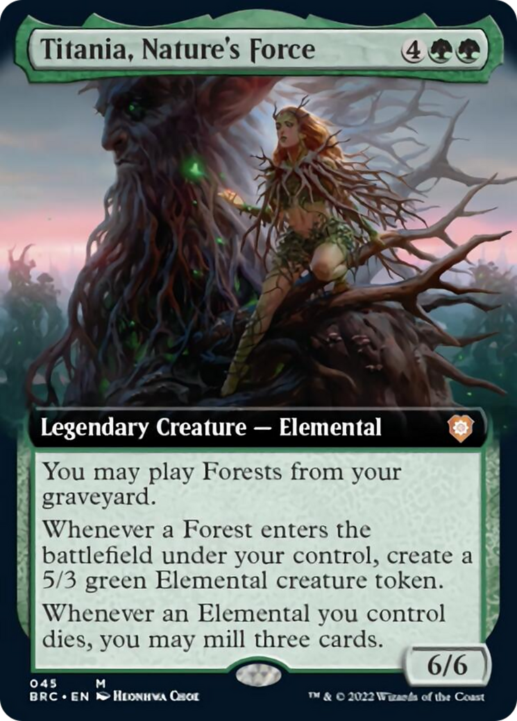 Titania, Nature's Force (Extended Art) [The Brothers' War Commander] | Empire Gaming NC