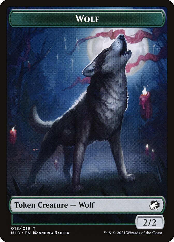 Wolf (013) // Clue (016) Double-sided Token [Challenger Decks 2022 Tokens] | Empire Gaming NC