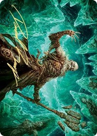 Draugr Necromancer Art Card (Gold-Stamped Signature) [Kaldheim: Art Series] | Empire Gaming NC