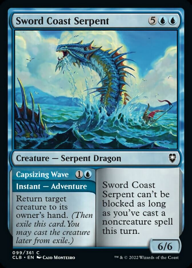 Sword Coast Serpent // Capsizing Wave [Commander Legends: Battle for Baldur's Gate] | Empire Gaming NC