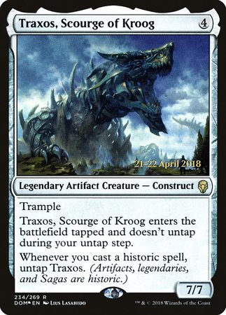 Traxos, Scourge of Kroog [Dominaria Promos] | Empire Gaming NC