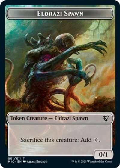 Eldrazi Spawn // Human Soldier Double-sided Token [Innistrad: Midnight Hunt Commander] | Empire Gaming NC