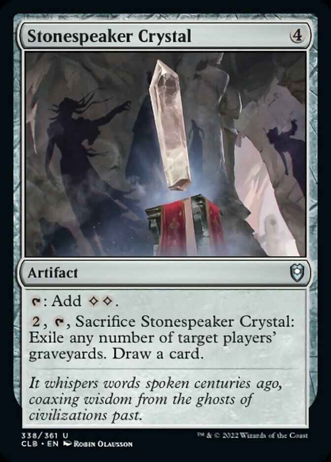 Stonespeaker Crystal [Commander Legends: Battle for Baldur's Gate] | Empire Gaming NC