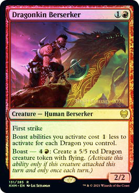 Dragonkin Berserker  [Kaldheim Prerelease Promos] | Empire Gaming NC