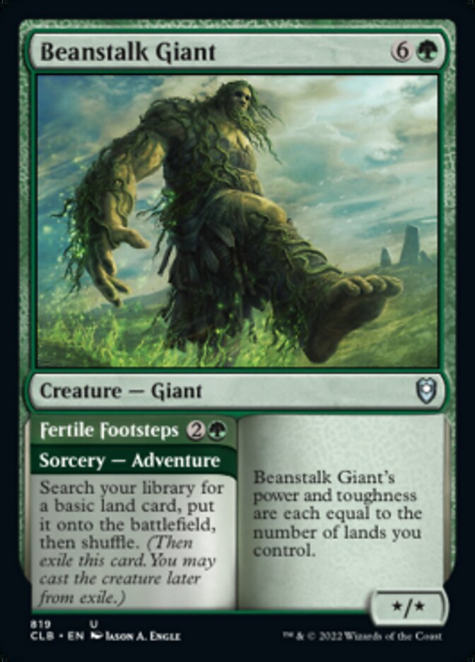 Beanstalk Giant // Fertile Footsteps [Commander Legends: Battle for Baldur's Gate] | Empire Gaming NC