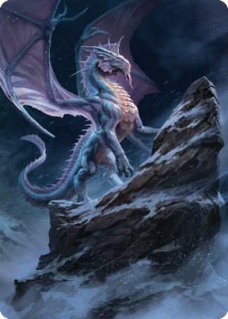 Ancient Silver Dragon Art Card (06) [Commander Legends: Battle for Baldur's Gate Art Series] | Empire Gaming NC