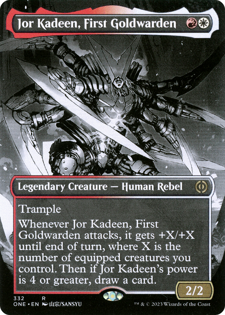 Jor Kadeen, First Goldwarden (Borderless Manga) [Phyrexia: All Will Be One] | Empire Gaming NC