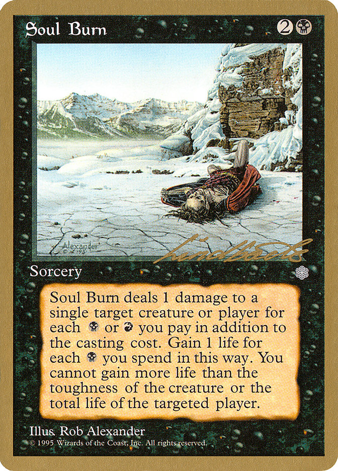 Soul Burn (Leon Lindback) [Pro Tour Collector Set] | Empire Gaming NC