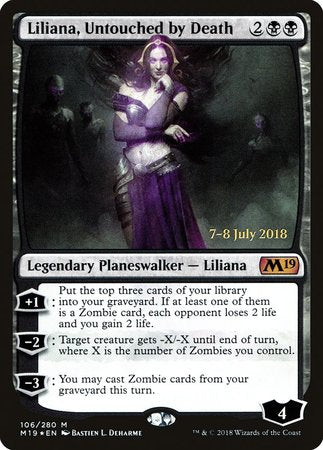 Liliana, Untouched by Death [Core Set 2019 Promos] | Empire Gaming NC