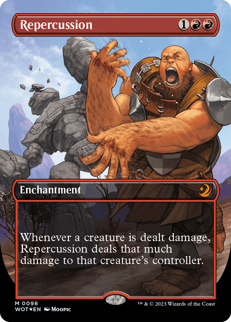 Repercussion (Anime Borderless) (Confetti Foil) [Wilds of Eldraine: Enchanting Tales] | Empire Gaming NC