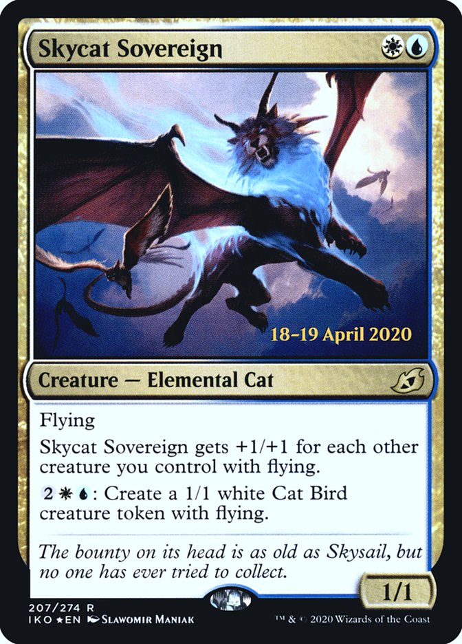 Skycat Sovereign  [Ikoria: Lair of Behemoths Prerelease Promos] | Empire Gaming NC