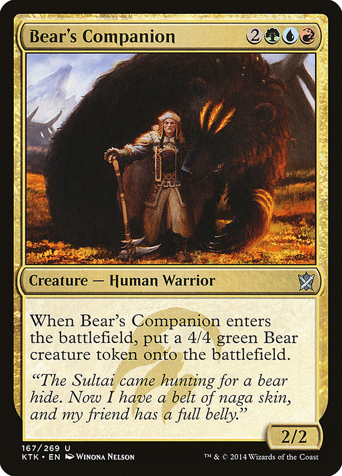 Bear's Companion [Khans of Tarkir] | Empire Gaming NC