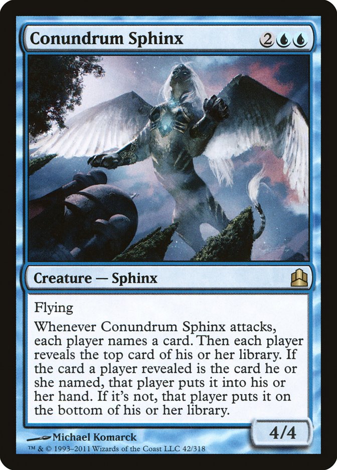 Conundrum Sphinx [Commander 2011] | Empire Gaming NC