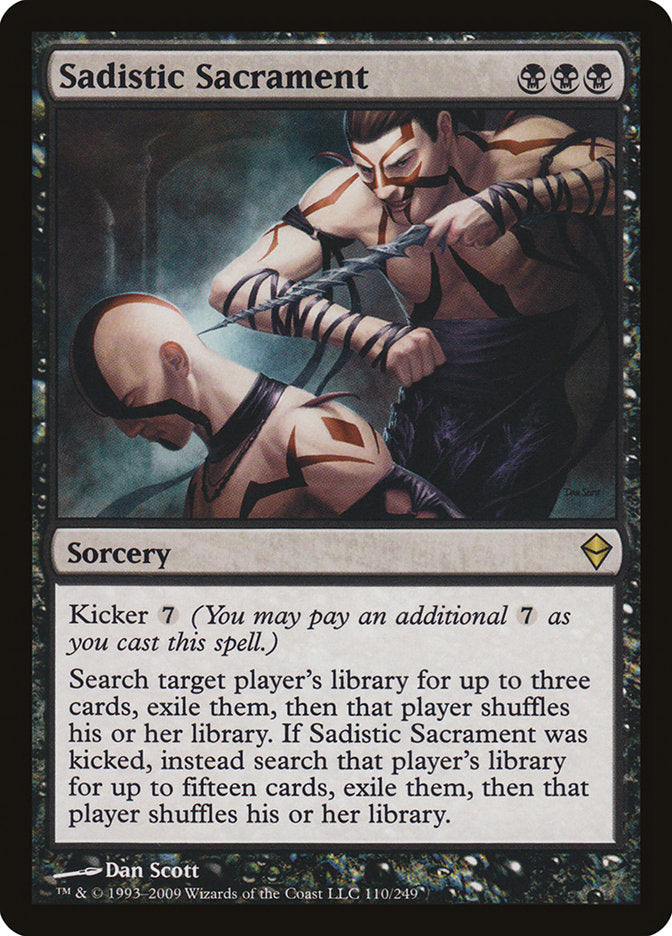 Sadistic Sacrament [Zendikar] | Empire Gaming NC