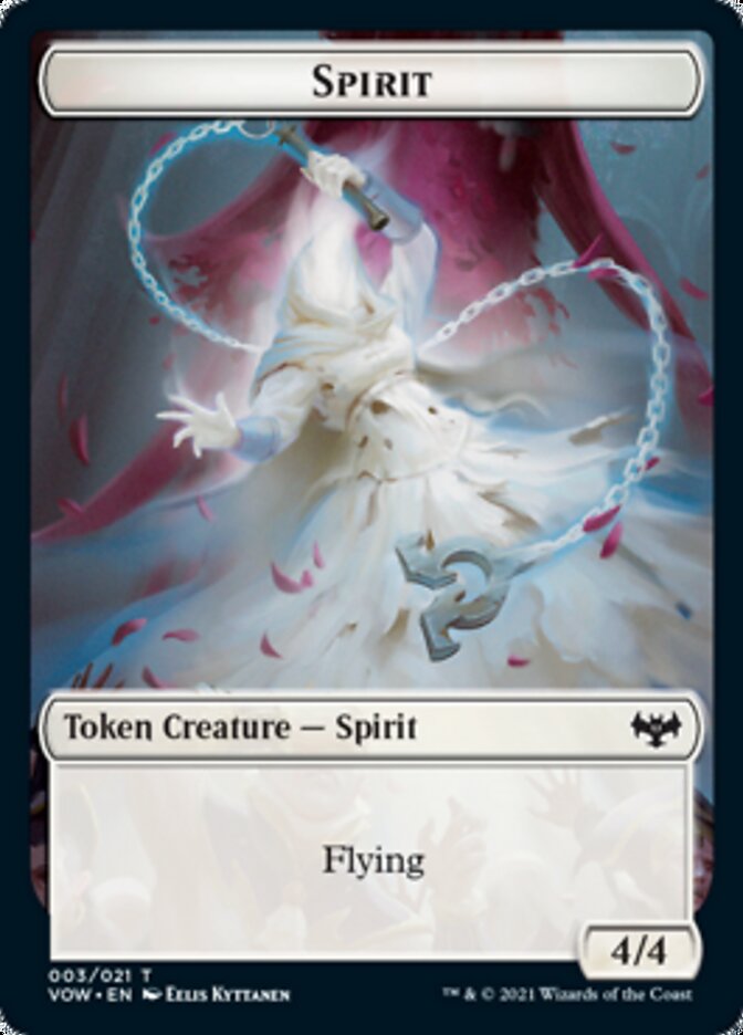 Spirit Token (003) [Innistrad: Crimson Vow Tokens] | Empire Gaming NC