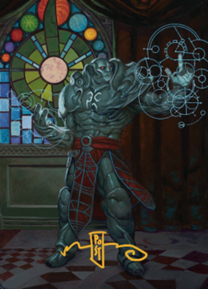 Karn, Living Legacy Art Card 2 (Gold-Stamped Signature) [Dominaria United Art Series] | Empire Gaming NC