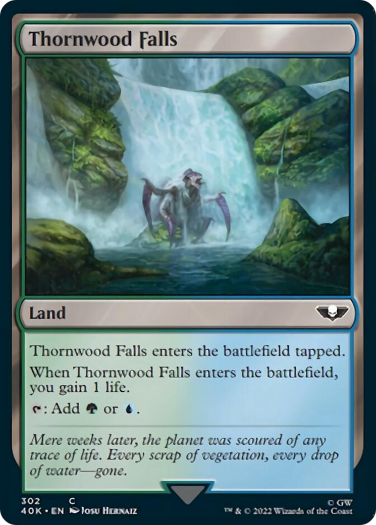 Thornwood Falls (Surge Foil) [Universes Beyond: Warhammer 40,000] | Empire Gaming NC