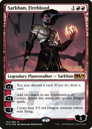 Sarkhan, Fireblood [Core Set 2019 Promos] | Empire Gaming NC