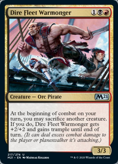 Dire Fleet Warmonger [Core Set 2021] | Empire Gaming NC