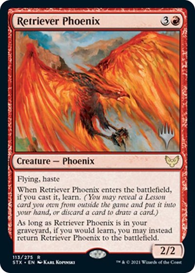 Retriever Phoenix (Promo Pack) [Strixhaven: School of Mages Promos] | Empire Gaming NC