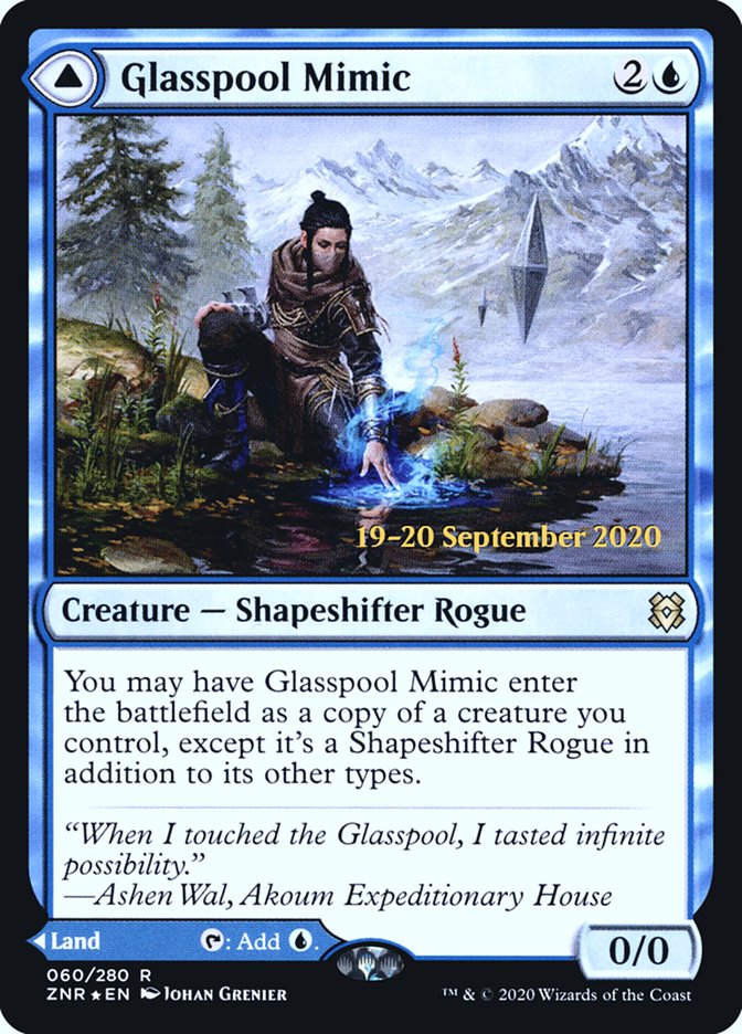 Glasspool Mimic // Glasspool Shore  [Zendikar Rising Prerelease Promos] | Empire Gaming NC