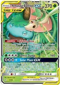 Venusaur & Snivy GX (1/236) [SM - Cosmic Eclipse] | Empire Gaming NC