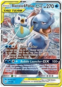 Blastoise & Piplup GX (38/236) [SM - Cosmic Eclipse] | Empire Gaming NC