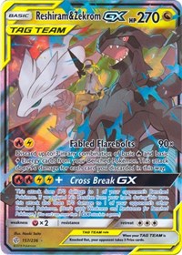 Reshiram & Zekrom GX (157/236) [SM - Cosmic Eclipse] | Empire Gaming NC