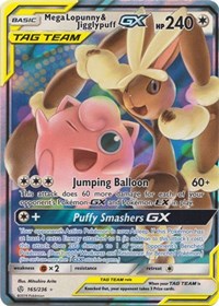 Mega Lopunny & Jigglypuff GX (165/236) [SM - Cosmic Eclipse] | Empire Gaming NC