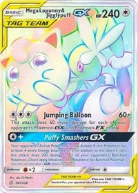 Mega Lopunny & Jigglypuff GX (Secret) (261/236) [SM - Cosmic Eclipse] | Empire Gaming NC