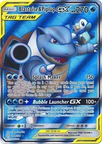 Blastoise & Piplup GX (Full Art) (214/236) [SM - Cosmic Eclipse] | Empire Gaming NC