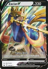 Zacian V (138/202) [Jumbo Cards] | Empire Gaming NC