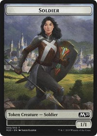 Soldier // Dinosaur Double-Sided Token [Magic Game Night 2019] | Empire Gaming NC