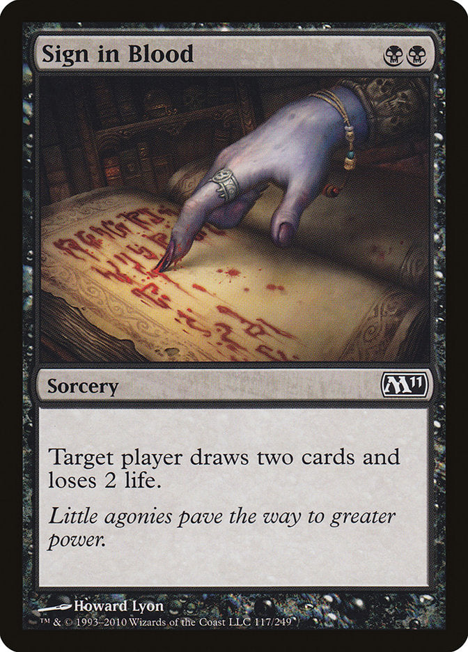 Sign in Blood [Magic 2011] | Empire Gaming NC