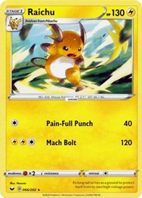 Raichu (066/202) [SWSH01: Sword & Shield Base Set] | Empire Gaming NC