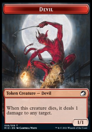 Devil Token [Innistrad: Midnight Hunt Tokens] | Empire Gaming NC