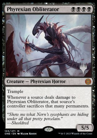 Phyrexian Obliterator (Promo Pack) [Phyrexia: All Will Be One Promos] | Empire Gaming NC