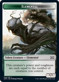 Elemental // Treasure Double-sided Token [Double Masters Tokens] | Empire Gaming NC