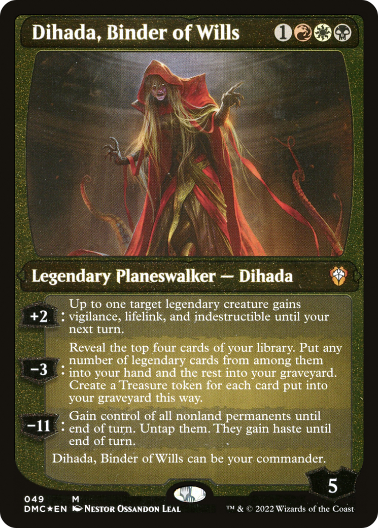 Dihada, Binder of Wills (Showcase Display Commander) [Dominaria United Commander] | Empire Gaming NC