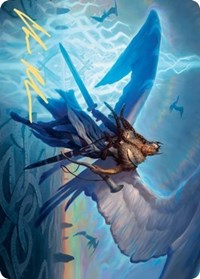 Righteous Valkyrie Art Card (Gold-Stamped Signature) [Kaldheim: Art Series] | Empire Gaming NC