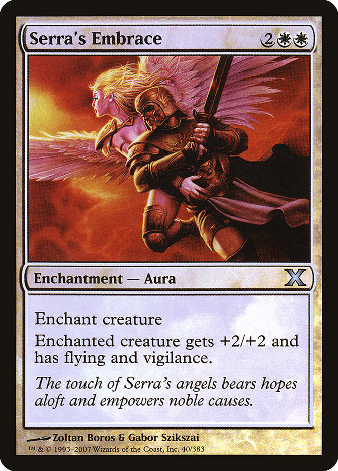 Serra's Embrace (Premium Foil) [Tenth Edition] | Empire Gaming NC