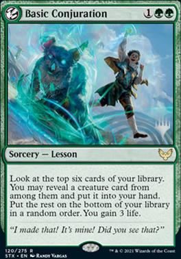 Basic Conjuration (Promo Pack) [Strixhaven: School of Mages Promos] | Empire Gaming NC