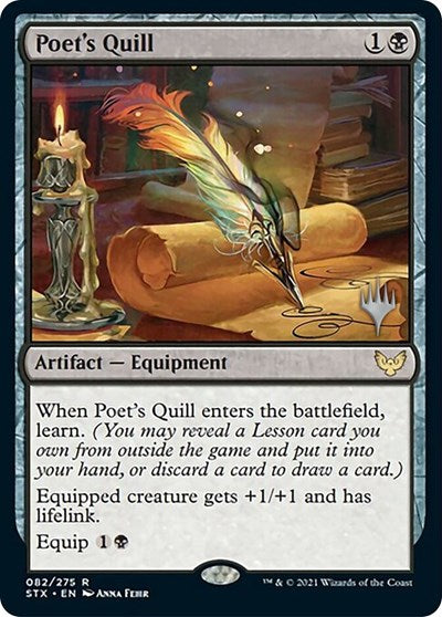 Poet's Quill (Promo Pack) [Strixhaven: School of Mages Promos] | Empire Gaming NC