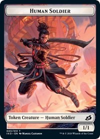 Human Soldier (003) // Zombie Double-sided Token [Commander 2020] | Empire Gaming NC