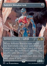 Solemn Simulacrum (Alternate Art) [Core Set 2021] | Empire Gaming NC