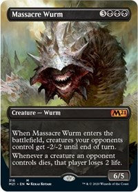 Massacre Wurm (Alternate Art) [Core Set 2021] | Empire Gaming NC